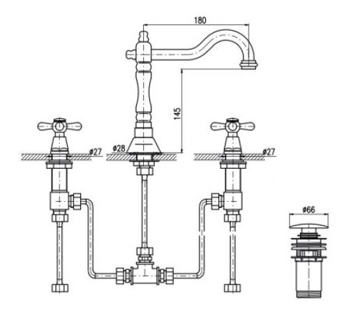 Смеситель для раковины Rav Slezak Morava MK732.5SM