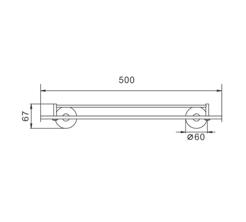 Полка стеклянная FRAP F30207, черный