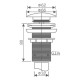 Донный клапан без перелива Savol S-XS002C, бронза