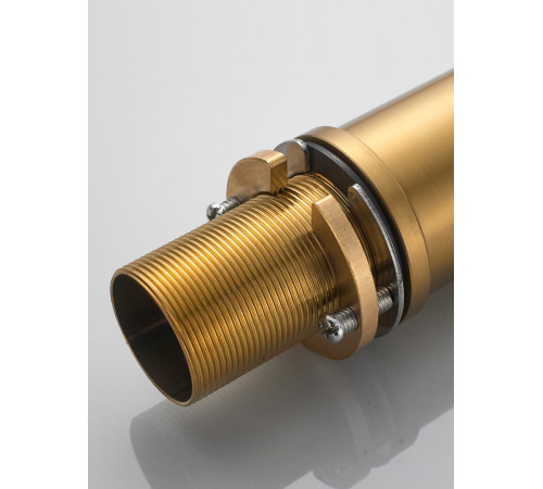 Смеситель для кухни с гибким изливом и подключением фильтра Shevanik S478G, золотой сатин