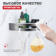 Полка для ванной комнаты угловая Raglo R340.01.09, графит