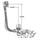 Слив-перелив (автомат) Grocenberg GB230BR, бронза