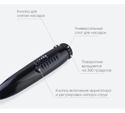 Смеситель для раковины с ирригатором Bronze de Luxe OPTIMAL 10188B, черный
