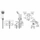 Смеситель для ванны Bravat Emeralda F6135147CP-B-RUS, хром