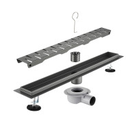 Трап для душа 60см Savol S-DL02Q-60, графит