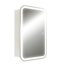 Зеркало-шкаф Silver Mirrors Фиджи - 2 Flip 50 (подогрев, сенсорный выключатель)