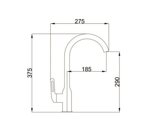 Смеситель для кухни Haiba HB40830-5, матовое золото