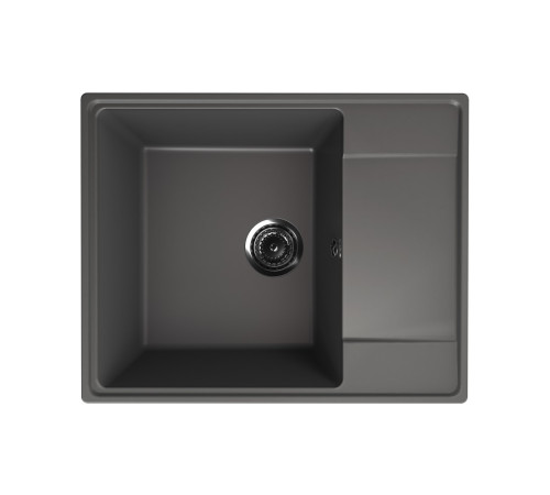 Кухонная мойка Ulgran Quartz Prima 605-09, мокрый асфальт