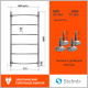 Полотенцесушитель электрический Stelmix 100x50 см, дуга
