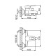 Смеситель для ванны FRAP F3028-B, хром