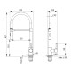 Cмеситель ULGRAN Quartz UQ-024-08, космос