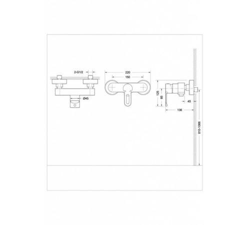 Смеситель для душа Bravat Stream-D F937163C-01, хром