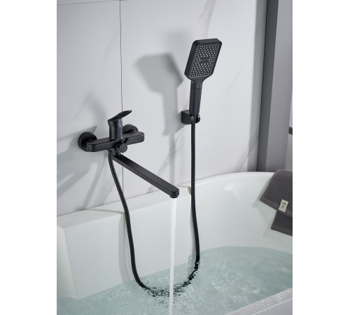 Смеситель для ванны Shevanik S4522H, черный