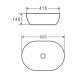 Раковина чаша Terminus Прато 03RN60x41x14W, белый