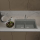 Кухонная мойка Rivelato Фондо 8638-2, серый