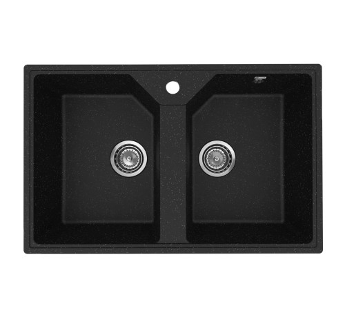 Кухонная мойка Practik PR-M-770-004 (без сифона), черный оникс