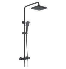 Душевая система с термостатом Rose R3736H, черный