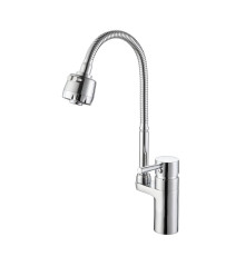 Смеситель для кухни с гибким изливом D-Lin D157315-T, хром