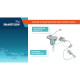 Умный унитаз SMARTFLOW безободковый с микролифтом SMF3017T-WH, белый