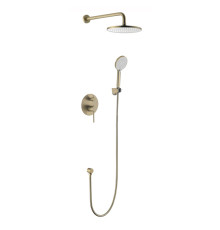 Душевая система встраиваемая Voda Vessel GOLD Set_3in1/VSET3in1VSLG, золотой сатин
