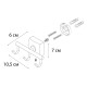 Тройной крючок для ванной FIXSEN KVADRO FX-61305C, хром