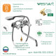 Смеситель для ванны WesnaArt KAMILA KAM16-322-23241, хром