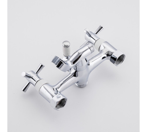 Смеситель для ванны FRUD R22118-7, хром/белый