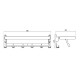 Полка для полотенец Savol S-007099, хром