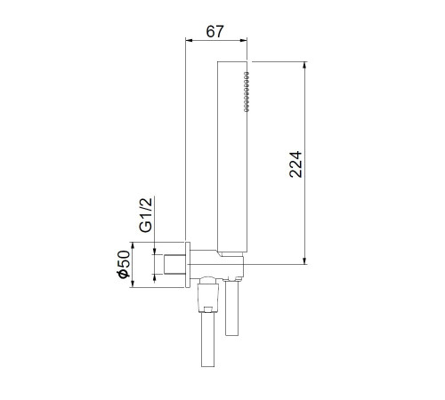 Душевой гарнитур Webert Shower Set AC1046015, хром
