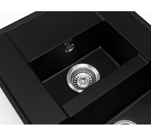 Кухонная мойка Grandex Aqua Topline 600115, черный металлик