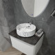 Раковина чаша Maretti EA13NS44-740MR, белый мрамор