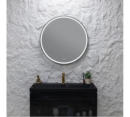 Зеркало Silver Mirrors Делуна/Deluna D800 2.2 (TX, алюм. профиль, цвет черный, подогрев, сенсорный выключатель)