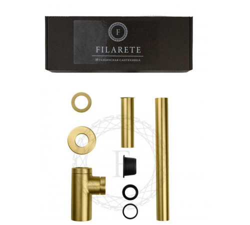 Сифон для раковины FILARETE FL70MG, матовое золото