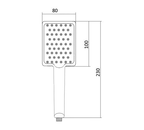 Лейка для душа Славен СЛ-ЗП-048, хром