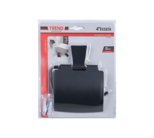 Держатель для туалетной бумаги FIXSEN TREND FX-97810, черный