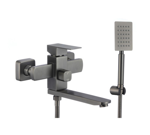 Смеситель для ванны Fmark FS8104Q, графит