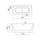 Ванна акриловая SMARTFLOW Prime SMF8625-1.7, 170x80 см