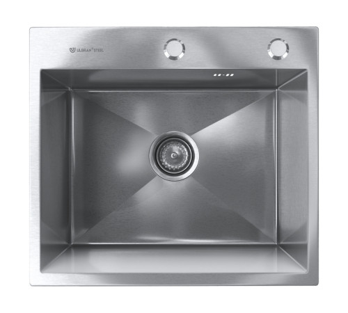 Кухонная мойка Ulgran  Steel 500x450, брашированная сталь