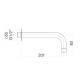 Излив Webert Sax Evolution SE0371740, белый