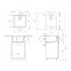 Кухонная мойка Ulgran Quartz Under 400-03, десерт