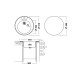Кухонная мойка UKINOX Фаворит FAP510 -GT8K 0C, 51*51