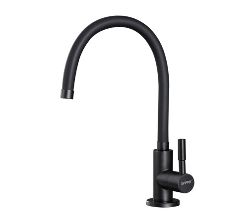 Смеситель для кухни с гибким изливом GAPPO G1052-96, черный