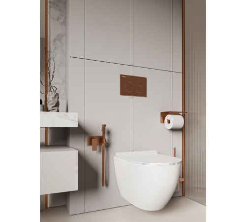 Клавиша смыва Knotlor BIS102RB, бронза (серия 2)
