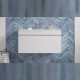 Тумба с раковиной подвесная Velvex Pulsus tp.PUL.PUL.100.1Y белый глянец, 100 см