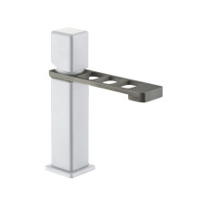 Смеситель для раковины Webert ONE-X OX830102741, белый/сталь
