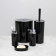 Стакан для ванной комнаты FIXSEN ROUND BLACK FX-454-3, черный