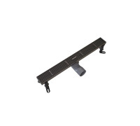 Душевой трап линейный Knotlor SDRW0500LGM, вороненая сталь