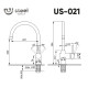 Смеситель для кухни Ulgran US-021-001, брашированная сталь