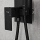 Гигиенический душ со смесителем FRAP F72802-6, черный