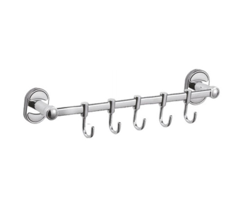 Планка с крючками для полотенец D-Lin D289700-5, хром